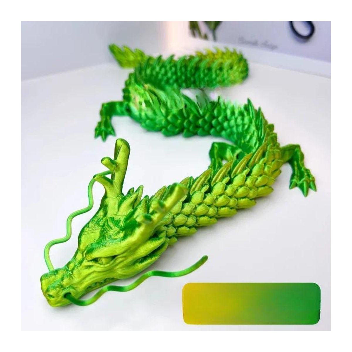 Wucifang Jewelry Flexibles Drachenmodell 3D-gedruckt, Buntes Drachenspielzeug für Kinder und als Tischdekoration, Höhe: 30 cm - Bild 1