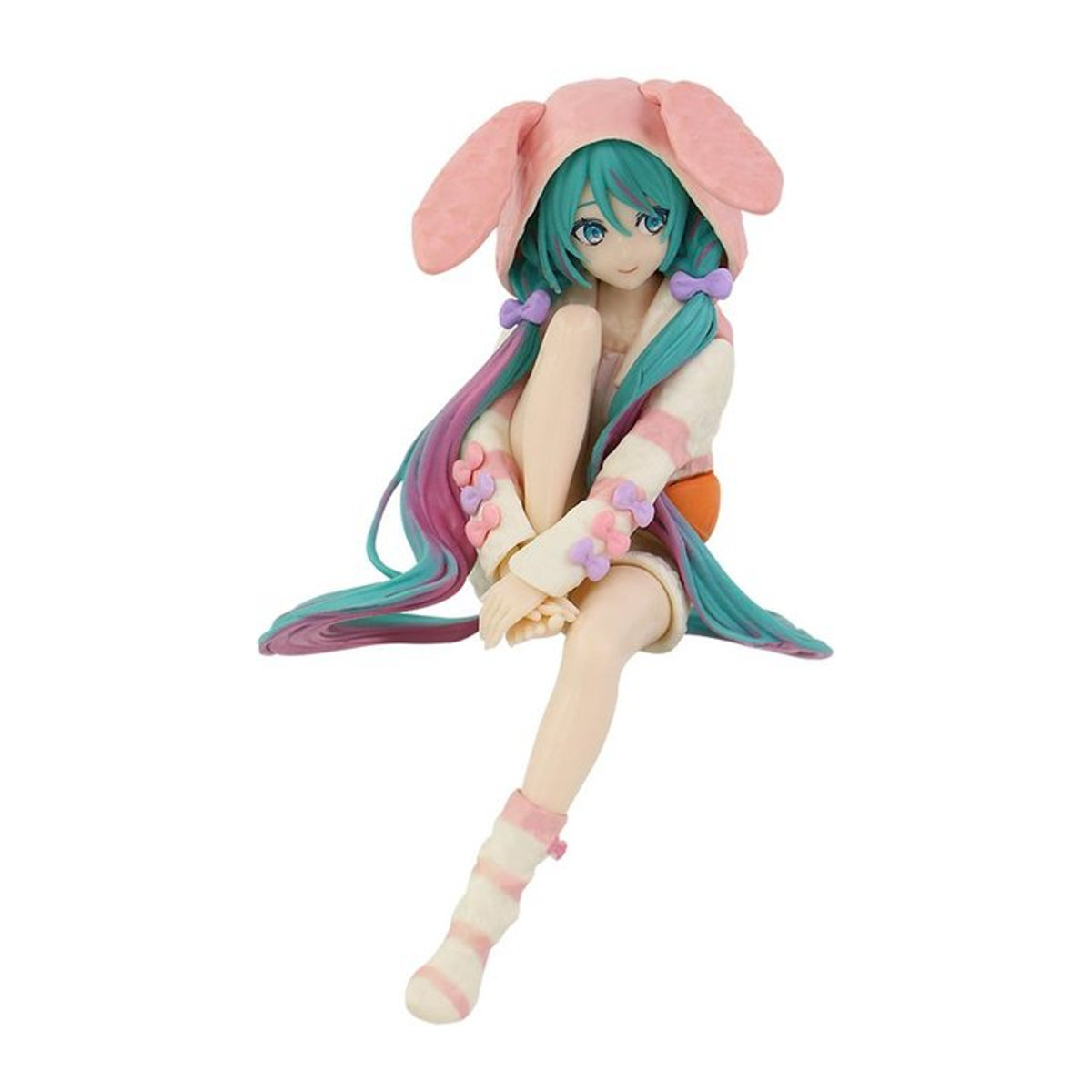 Wucifang Jewelry Hatsune Miku Anime Figur im Kawaii Schlafanzug mit Hasenohren aus PVC - Bild 1