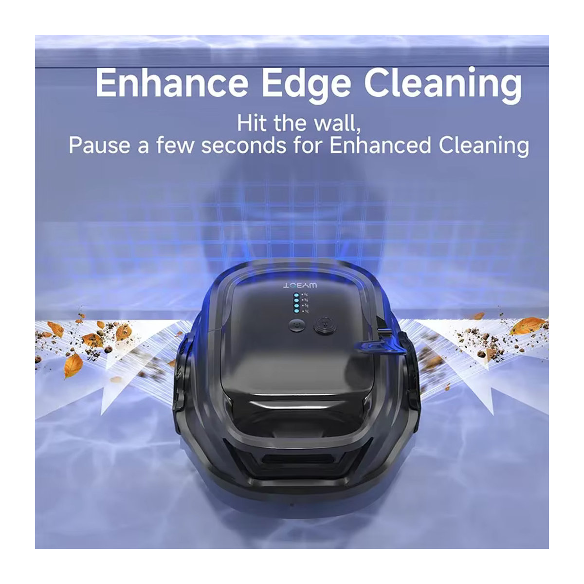 WYBOT Kabelloser Schwimmbecken-Reinigungsroboter mit intelligenter Automatik und Doppelschichtfiltration - Bild 3