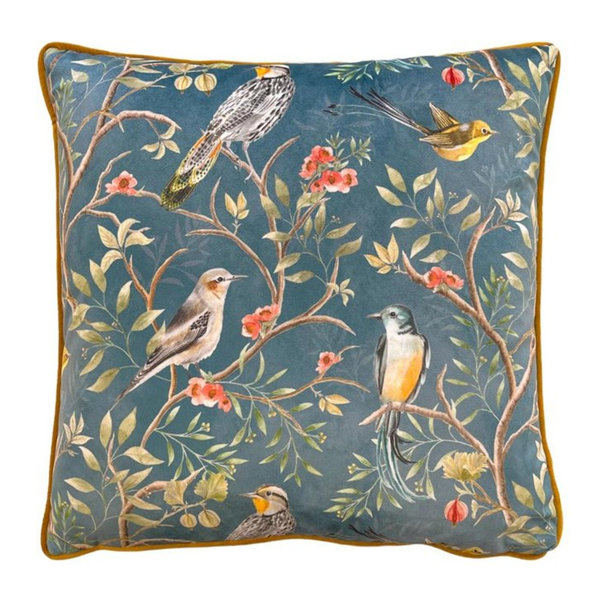 Wylder Chinoiserie Kissenbezug in Schieferblau, Breite: 43 cm - Bild 1