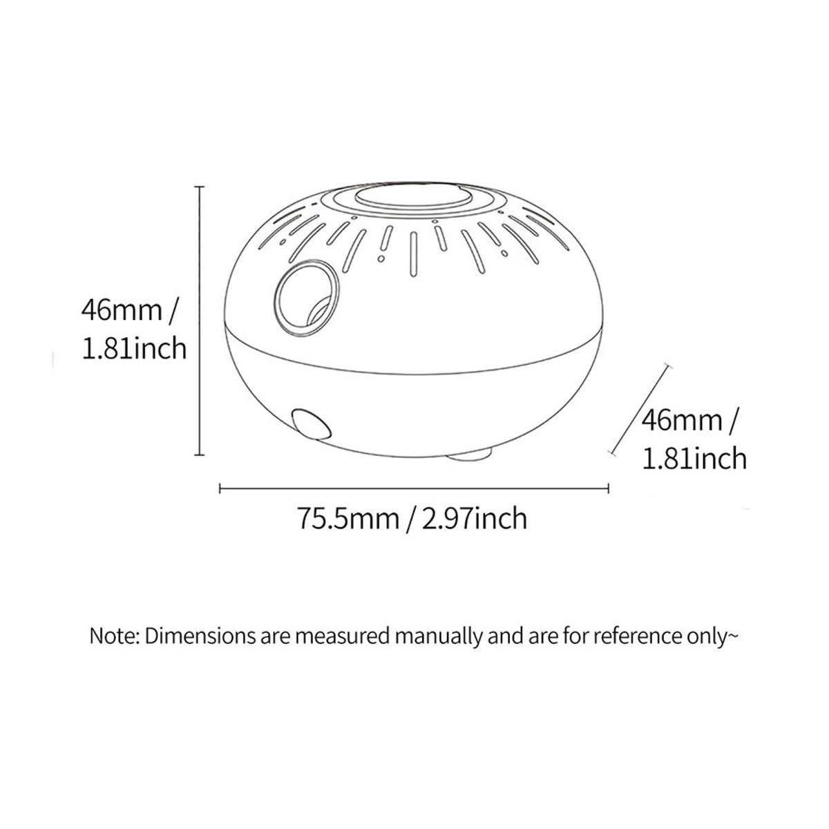 WYMECT Mini Aroma Diffusor mit automatischer Induktion für Aromatherapie und Auto, Weiß - Bild 6