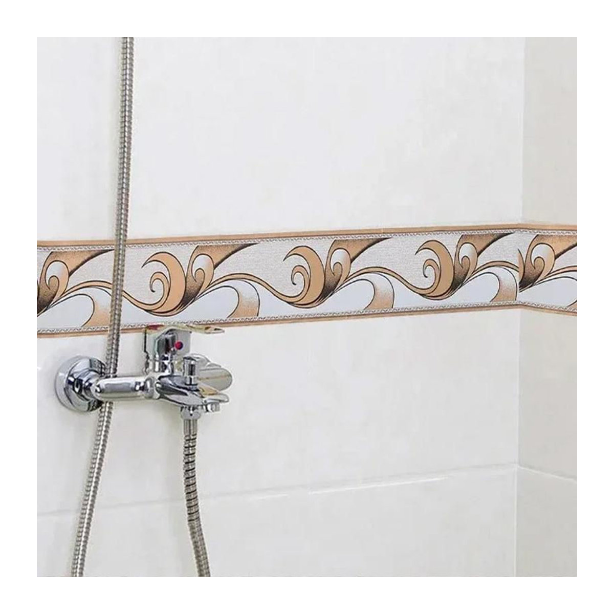 xianyi01 Wandaufkleber Weiß Selbstklebend PVC Wasserdicht DIY Wanddeko B: 5 cm, L: 10 m - Bild 5
