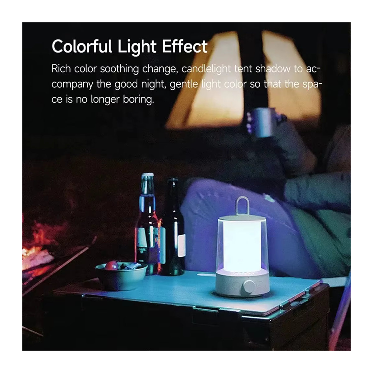 Xiaomi Mijia Split Camping Lampe mit Smart Control, stufenloser Dimmung und IP54 Staub- und Wasserdichtigkeit, wiederaufladbare Taschenlampe - Bild 2
