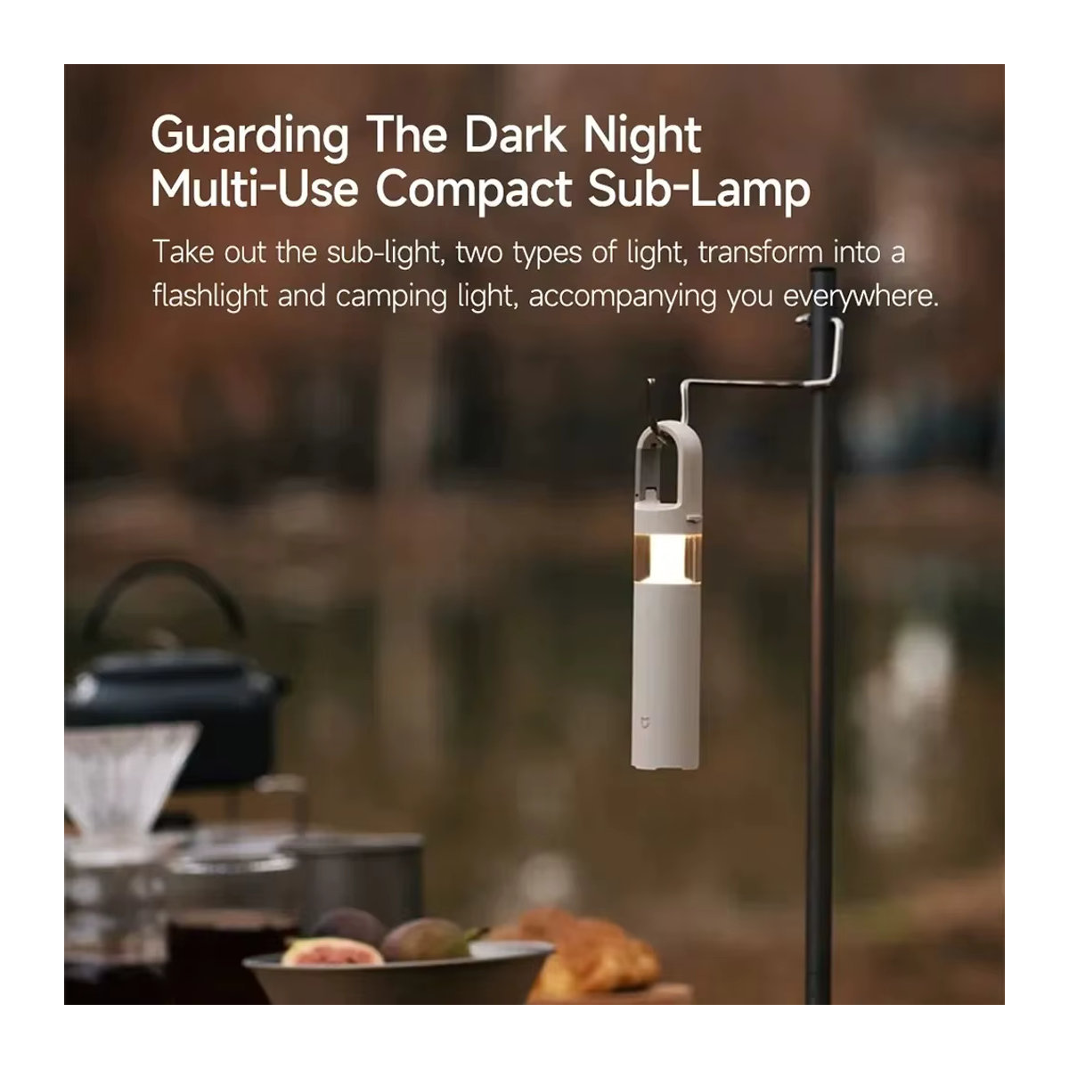 Xiaomi Mijia Split Camping Lampe mit Smart Control, stufenloser Dimmung und IP54 Staub- und Wasserdichtigkeit, wiederaufladbare Taschenlampe - Bild 4