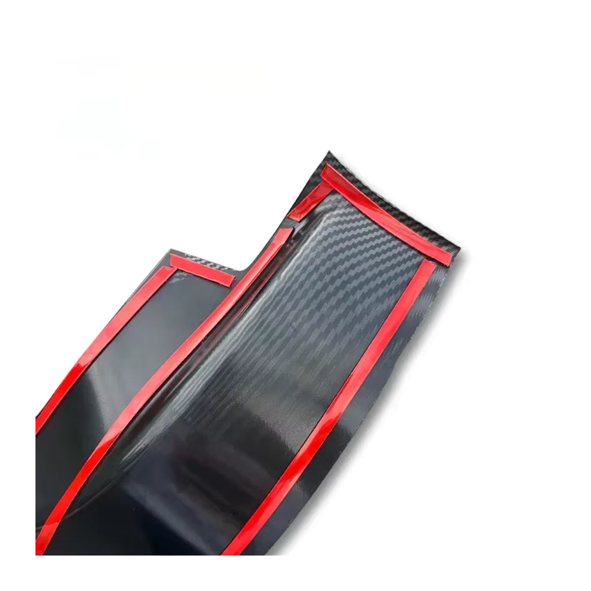 Xiaopeng G6 G9 Auto Schwelle Schutz Aufkleber in Schwarz mit Carbon-Faser-Optik und Willkommen-Pedal Design - Bild 6