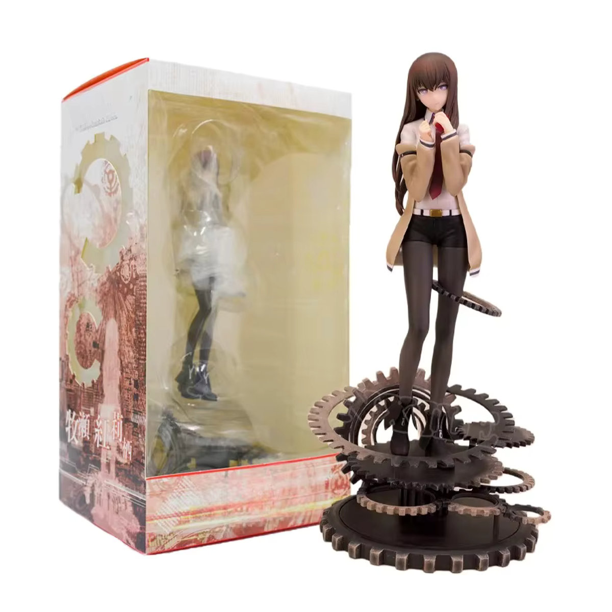 XIWANXILE Anime Figur Kurisu Makise aus Steins Gate, Sammelmodell für Erwachsene, Höhe: 24 cm, mehrfarbig - Bild 3