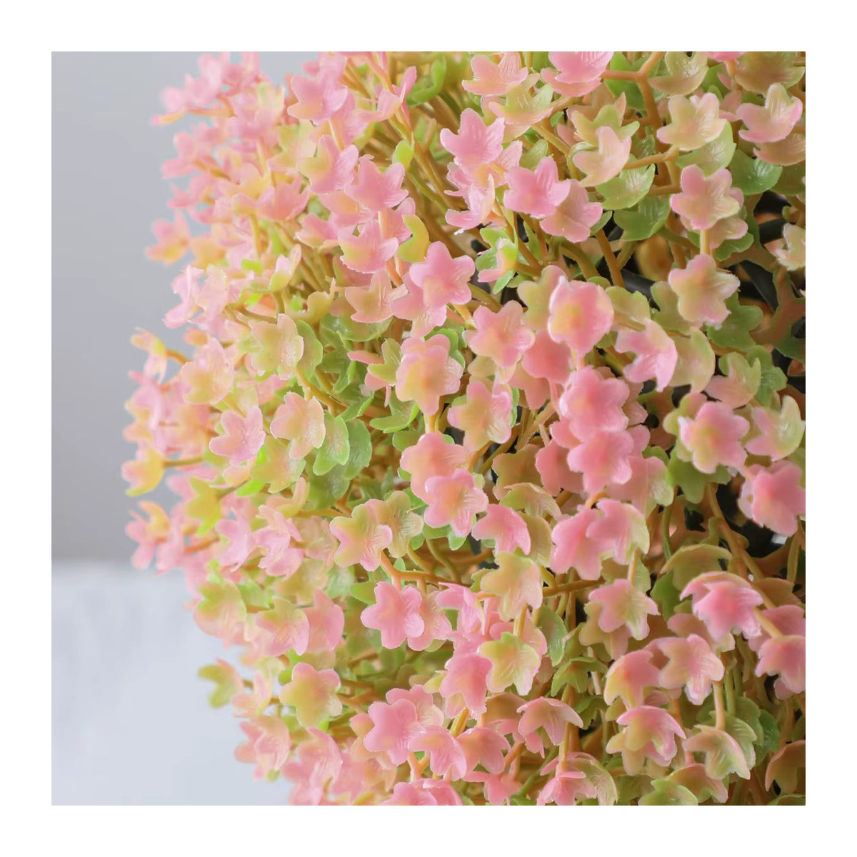 XIYA FLOWER Künstliche Rosen- und Hortensienkugel in Rosa als rundes Blumenarrangement aus Kunststoff für Hochzeit und Dekoration - Bild 5
