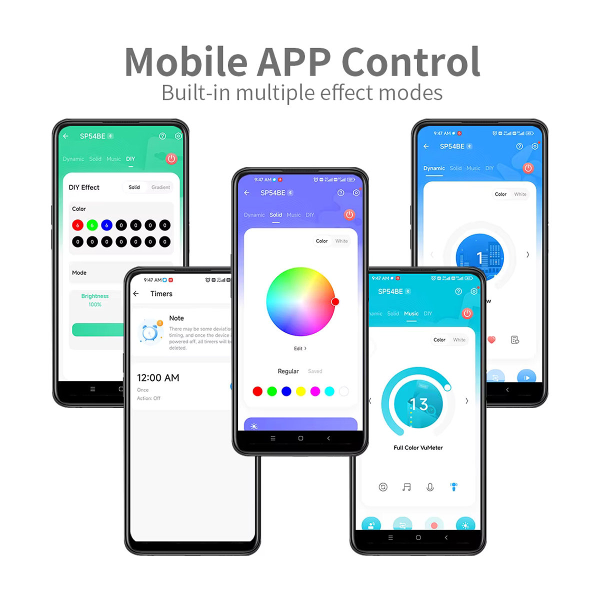 Xnbada SP548E WiFi Musik LED Controller für adressierbare WS2812b und WS2811 RGB Pixel LED Streifen mit App- und Alexa Sprachsteuerung in Weiß - Bild 2