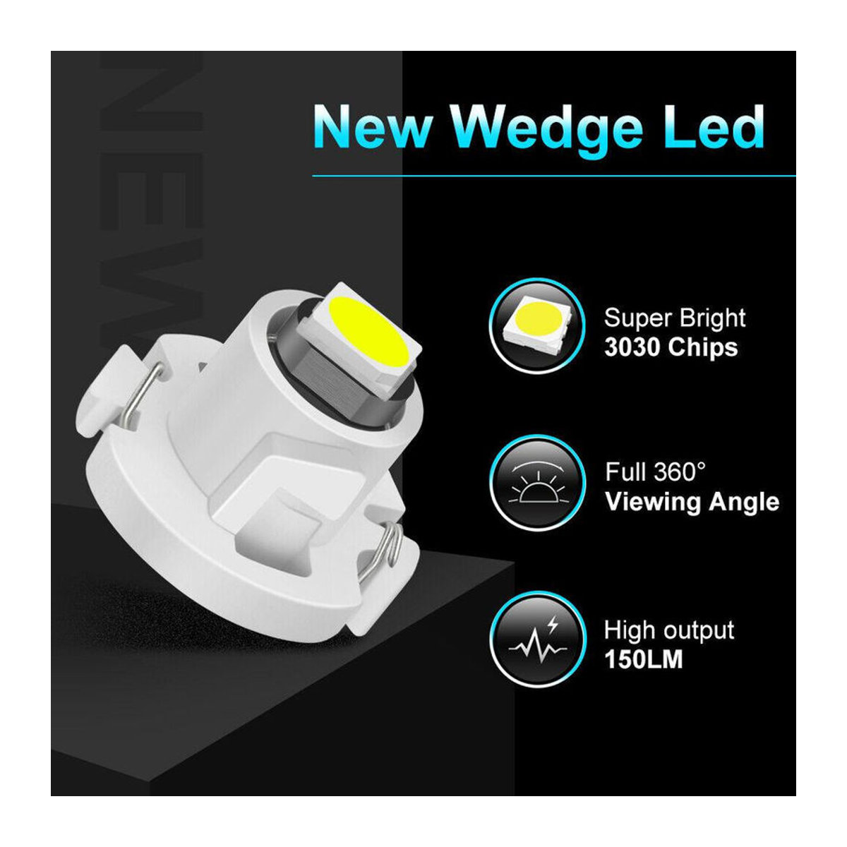 XST Car LED Lights Set mit 10 Stück Superhelle T3 T 4,2 T 4,7 SMD 3030 Lampen in Weiß für Innenraum, Dashboard und Instrumentenbeleuchtung mit Canbus-System - Bild 2