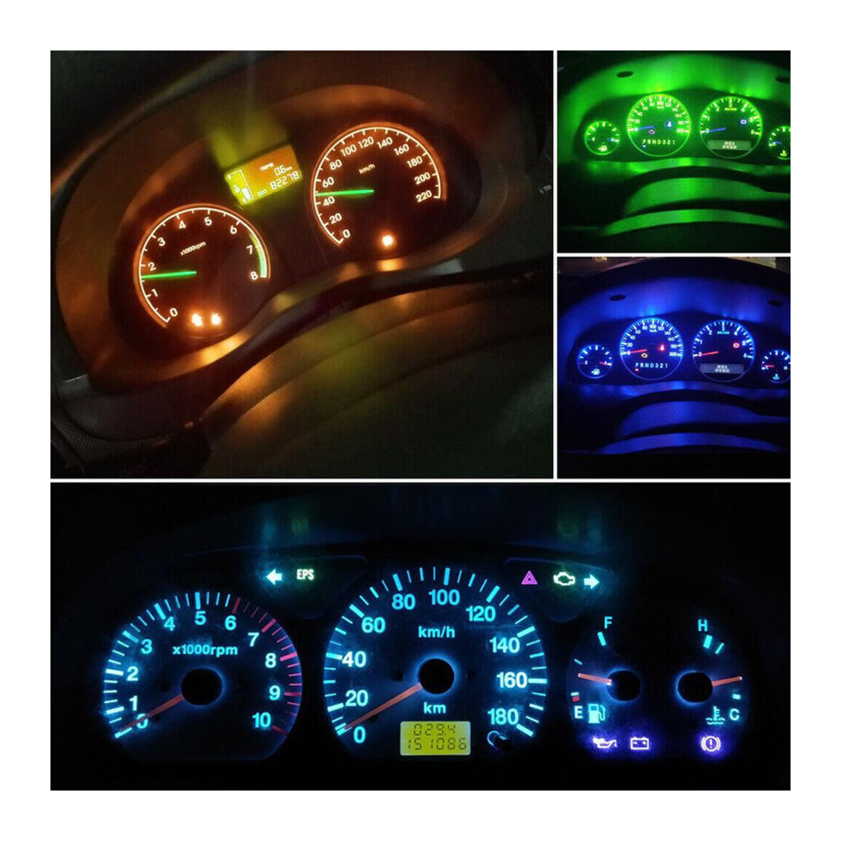 XST Car LED Lights Set mit 10 Stück Superhelle T3 T 4,2 T 4,7 SMD 3030 Lampen in Weiß für Innenraum, Dashboard und Instrumentenbeleuchtung mit Canbus-System - Bild 5