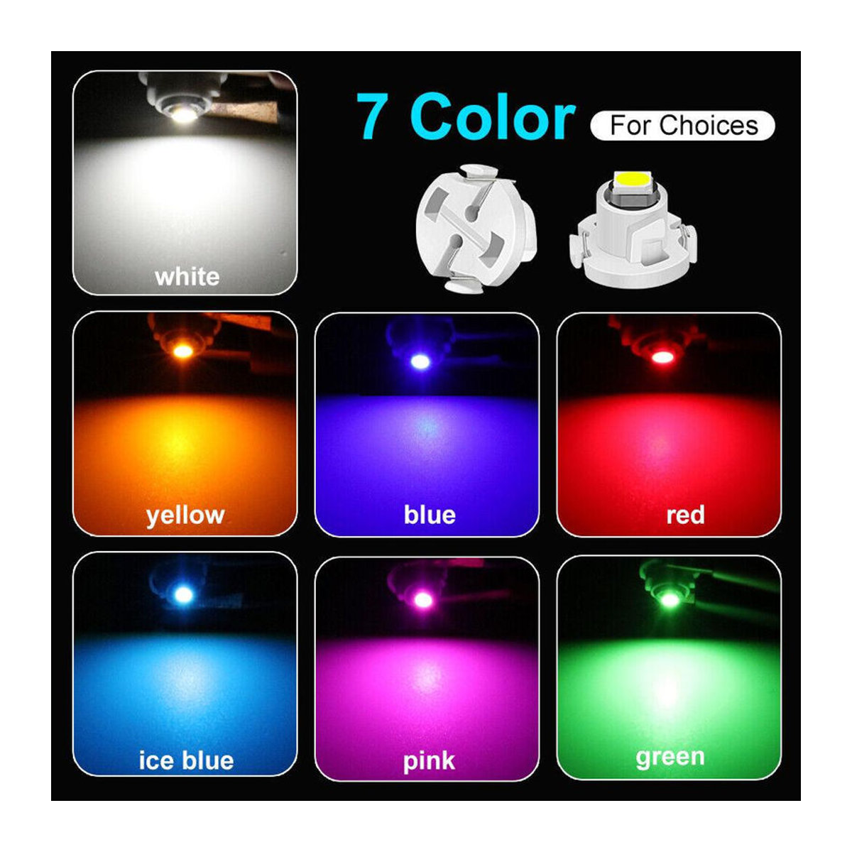 XST Car LED Lights Set mit 10 Stück Superhelle T3 T 4,2 T 4,7 SMD 3030 Lampen in Weiß für Innenraum, Dashboard und Instrumentenbeleuchtung mit Canbus-System - Bild 6
