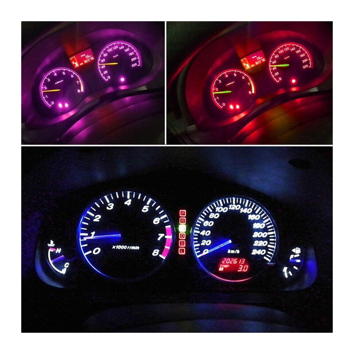 XST Car LED Lights Set mit 10 Stück Superhelle T3 T 4,2 T 4,7 SMD 3030 Lampen in Weiß für Innenraum, Dashboard und Instrumentenbeleuchtung mit Canbus-System - Bild 7
