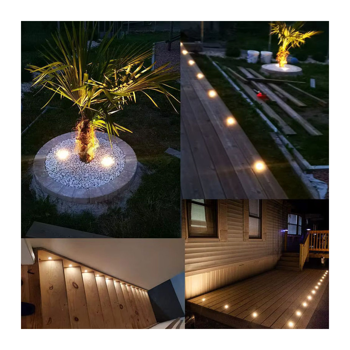 XUNATA LED Einbauleuchte aus Edelstahl für Garten und Treppen, wasserdichte Unterflur-Beleuchtung DC12V, minimalistisches Design - Bild 6