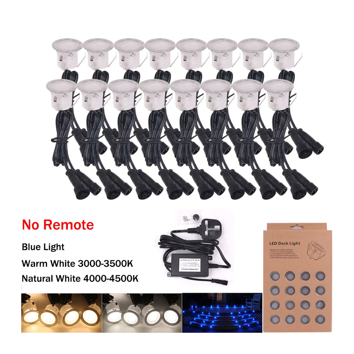 XUNATA RGB LED Außenstrahler Set mit Fernbedienung, Wasserdichte Untergrund-Landschaftscheinwerfer für Garten und Wege, Bunt - Bild 2