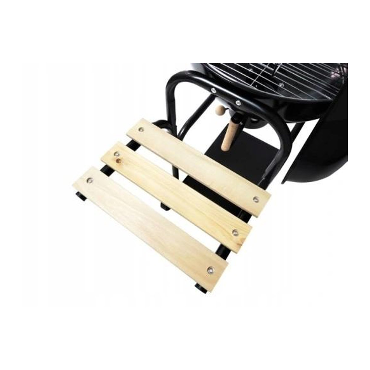 XXL Holzkohlegrill Set mit Deckel, Ablagen und verschließbarer Ascheschale für den Garten - Bild 4