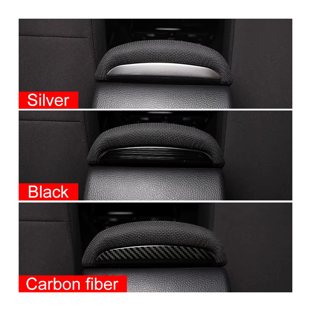 YaLumei Armlehnen-Abdeckung für Toyota Corolla E210 Hybrid, Rückkonsole Zubehör, Schwarz, Kunststoff, Geometric Design - Bild 4