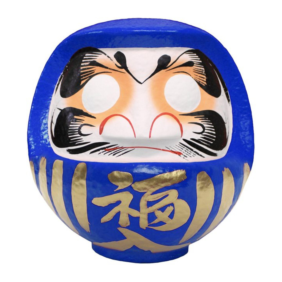 Yamato Bridge Daruma Figur Blau B/T/H: 15 x 14 x 17 cm - Bild 1
