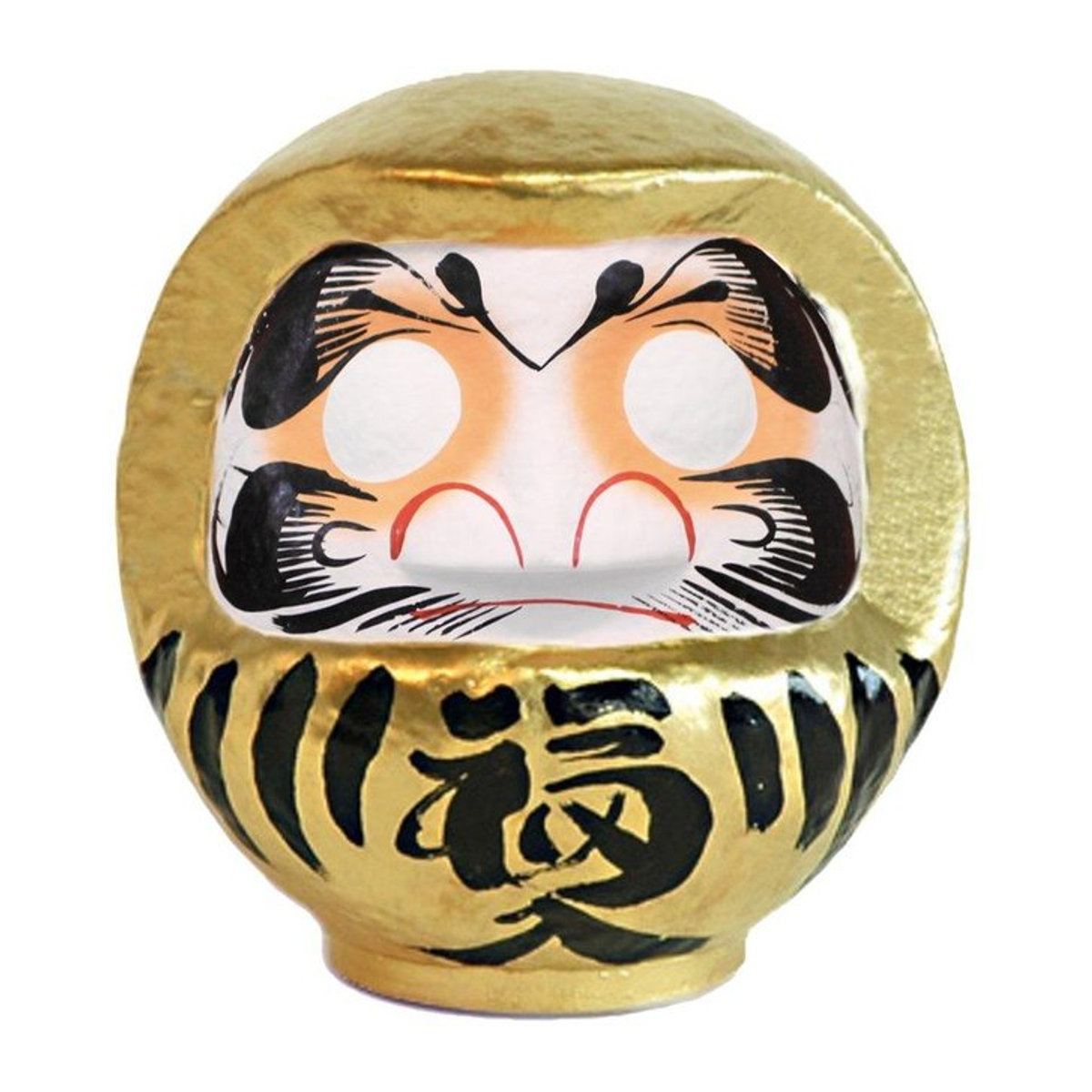 Yamato Bridge Daruma Figur Harmonie in Gold, B/T/H: 20 x 19 x 22 cm - Bild 1