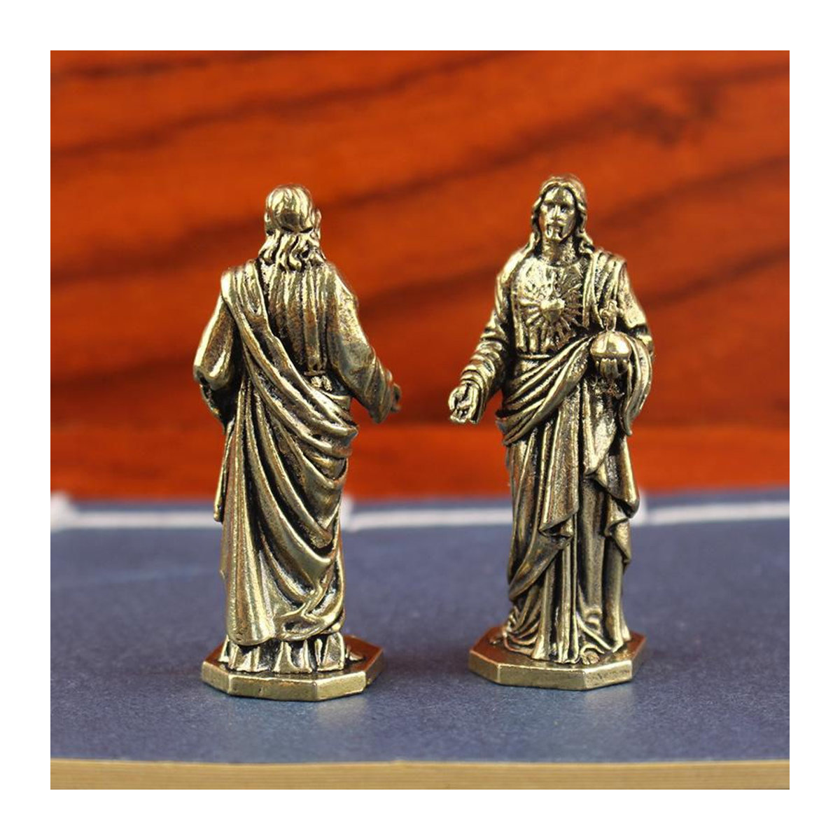 Yanhuo Handgefertigte Messing-Götterstatue im Vintage-Stil in Gold als dekorative Figur für dein Zuhause - Bild 2