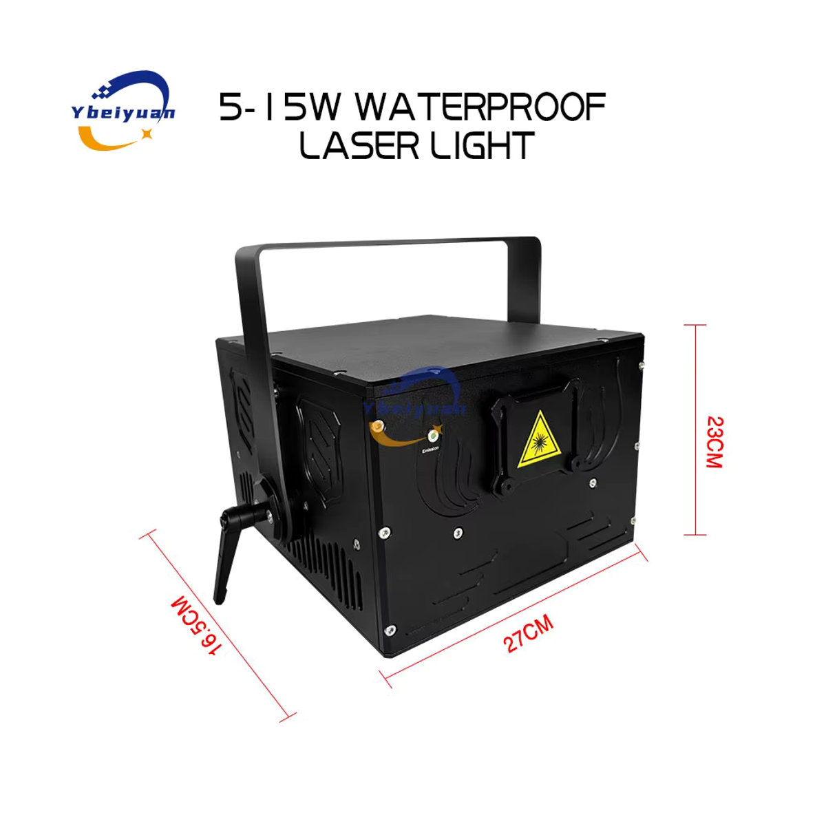 Ybeiyuan RGB Vollfarbe Laser Projektor Wasserdicht mit Animationsstrahl-Scanner für DJ, Disco, Bar und Party - Bild 4