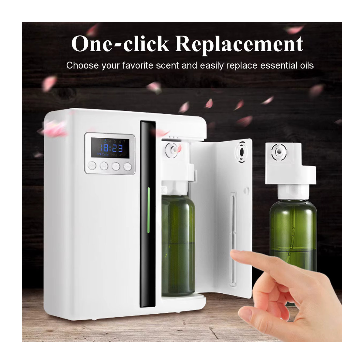 YCTMO Smart Duftmaschine Aroma Diffusor Wandmontiert Weiß 160ml mit Ventilator für Hotel Lobby und Büro - Bild 2