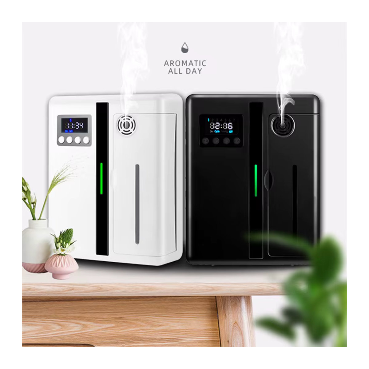 YCTMO Smart Duftmaschine Aroma Diffusor Wandmontiert Weiß 160ml mit Ventilator für Hotel Lobby und Büro - Bild 3