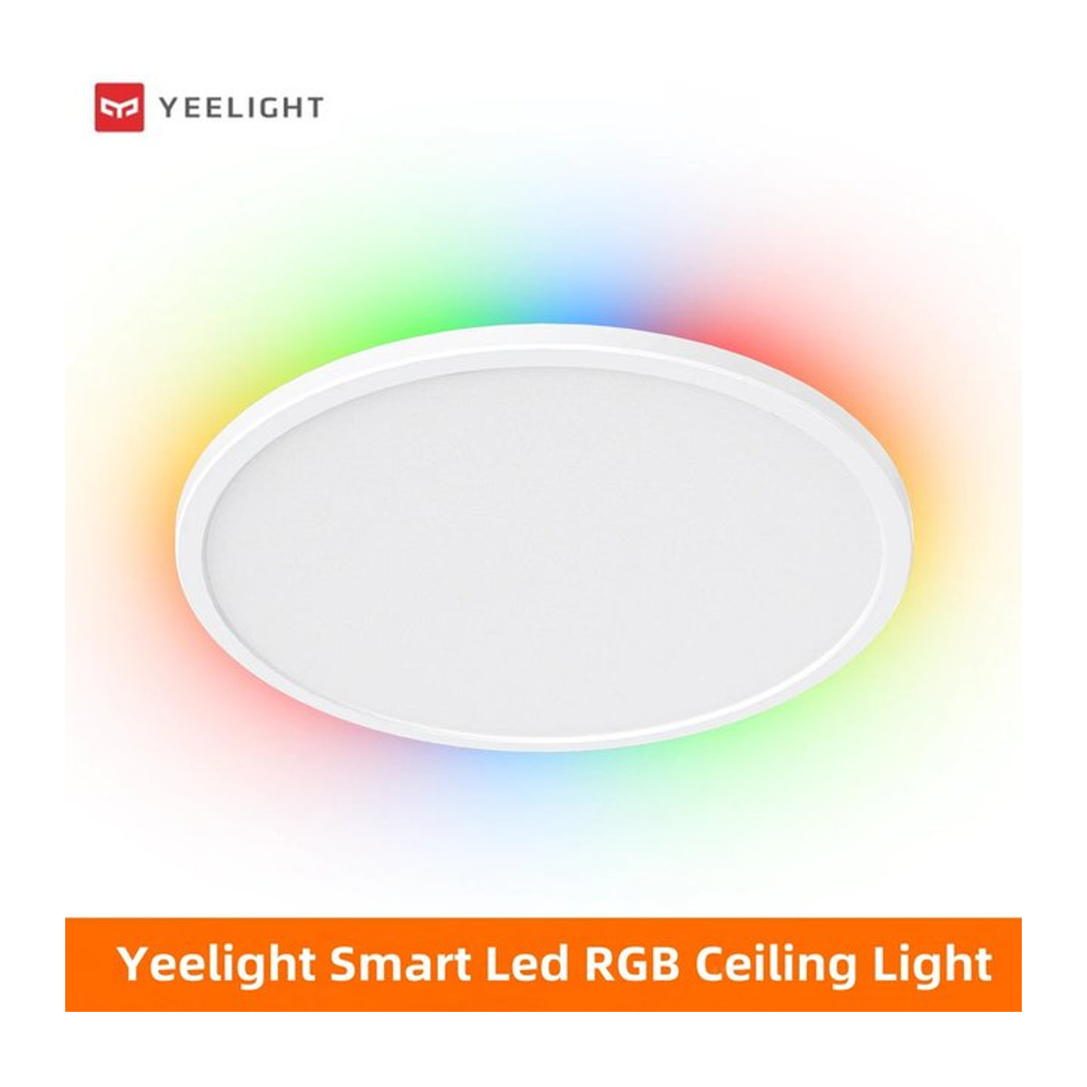 Yee Light Smart LED Deckenleuchte RGB WiFi dimmbar 21W mit Sprachsteuerung und Mi Home Kompatibilität in Bunt - Bild 1