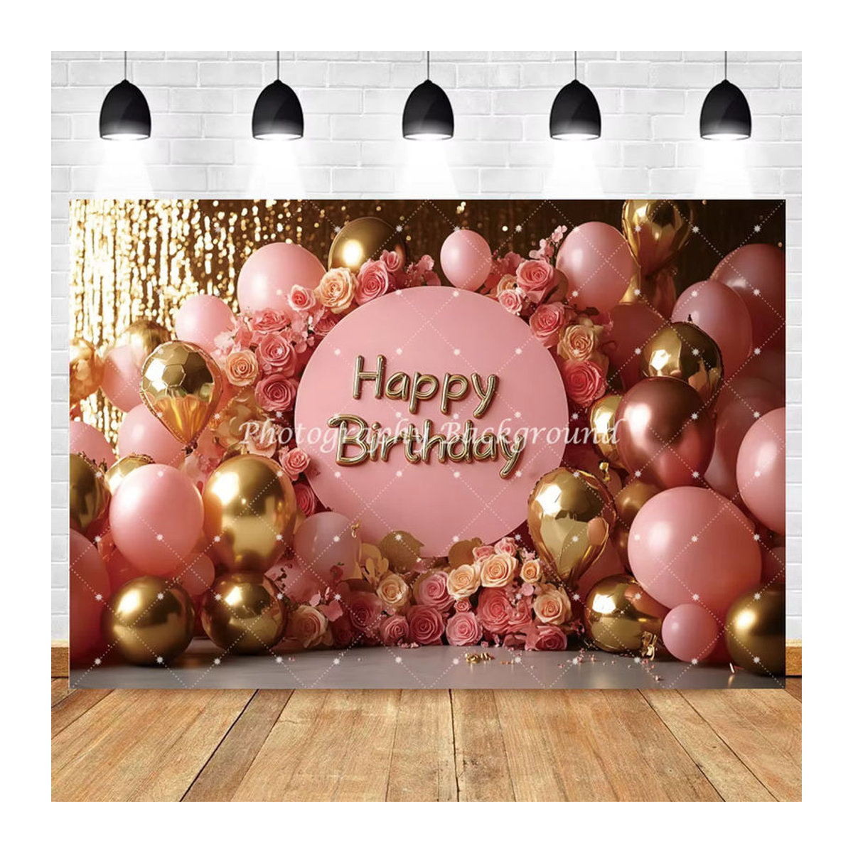 Yeele Geburtstag und Babyparty Hintergrund Dekoration mit Luftballons in Mehrfarbig, Rechteckiges Banner für Fotostudio Requisiten - Bild 4
