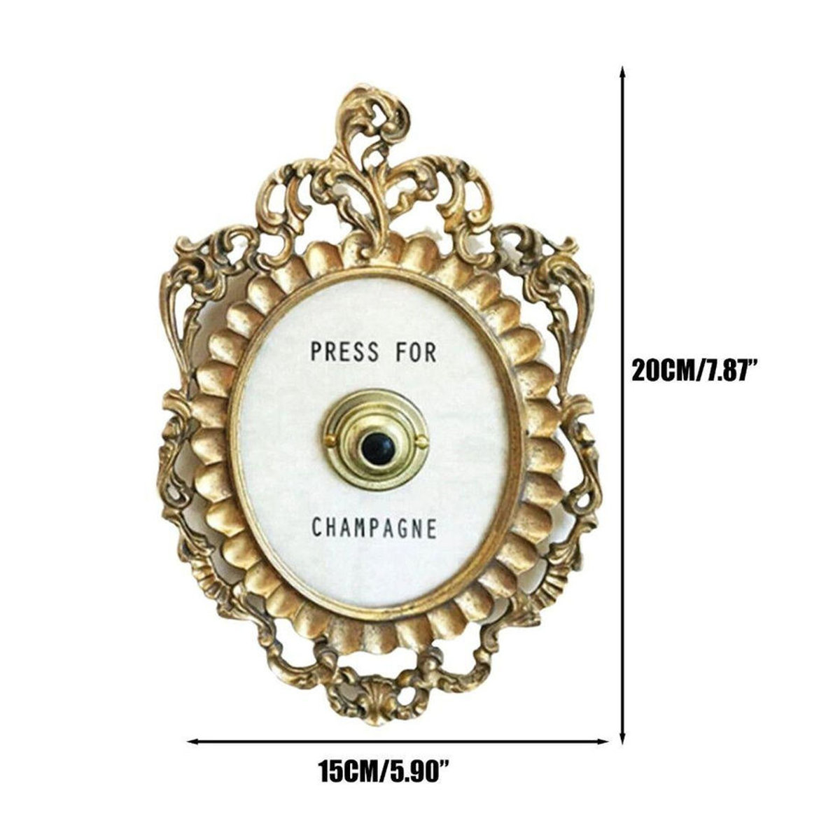 Yeiiaolin Metall Türklingel in Gold als handgefertigtes Hängendes Ornament für dein Wohnzimmer - Bild 4