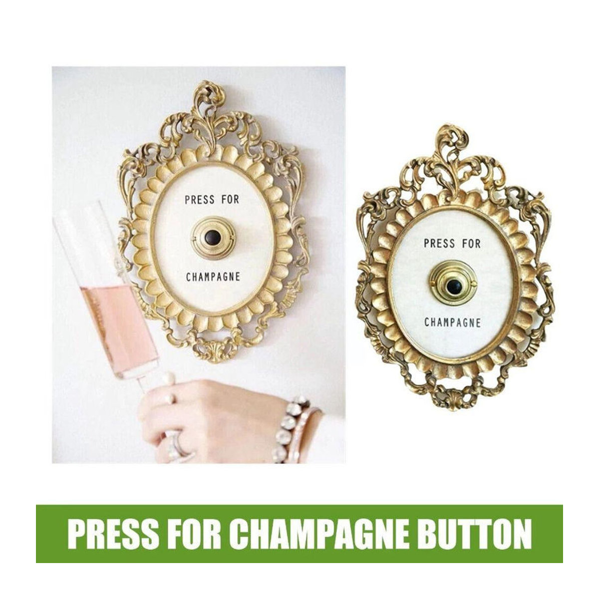 Yeiiaolin Metall Türklingel in Gold als handgefertigtes Hängendes Ornament für dein Wohnzimmer - Bild 6