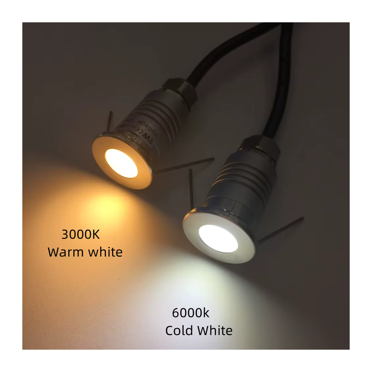 YELEDWAY IP67 Wasserdichter Mini Garten LED Spot aus Edelstahl und Aluminium für die Landschaftsbeleuchtung DC12V - Bild 6