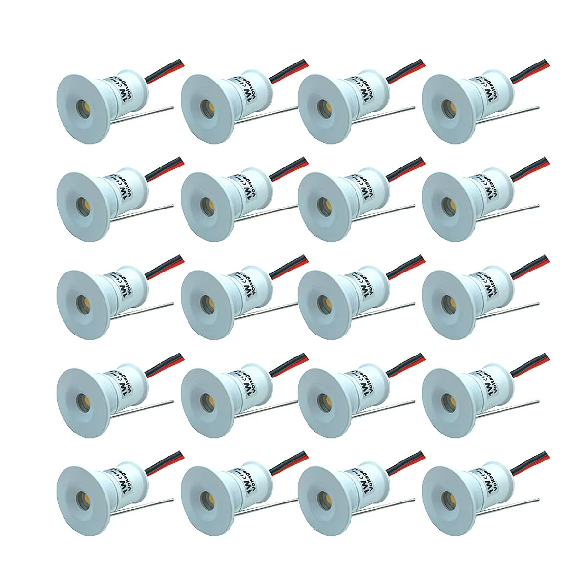 YELEDWAY LED Einbaustrahler Weiß, Dimmbarer 1W LED Einbauscheinwerfer IP65 DC12V für Küche, Decke und Schrankbeleuchtung - Bild 6