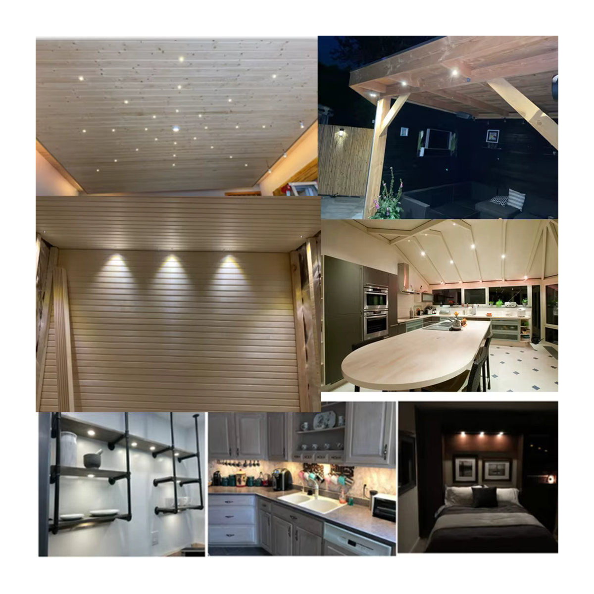 YELEDWAY LED-Mini-Downlight Einbaustrahler aus Aluminium in Silber, dimmbar, 3 W, DC12 V - Bild 2