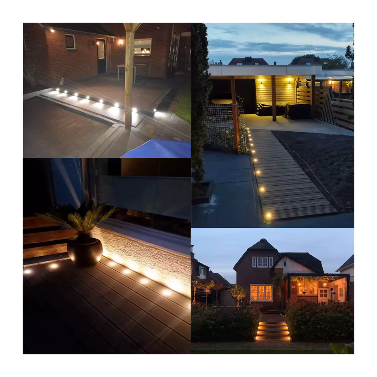 YELEDWAY LED Wegeleuchte IP67 Wasserdicht Bunt Aluminium Unterirdischer Garten-Einbauscheinwerfer mit Treiber - Bild 2