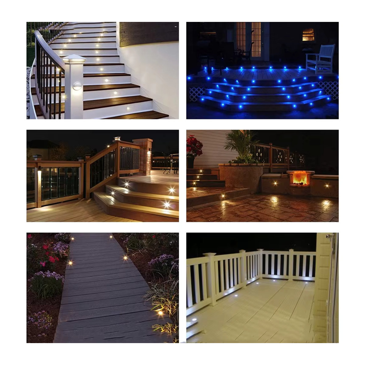 YELEDWAY LED Wegeleuchte IP67 Wasserdicht Bunt Aluminium Unterirdischer Garten-Einbauscheinwerfer mit Treiber - Bild 6