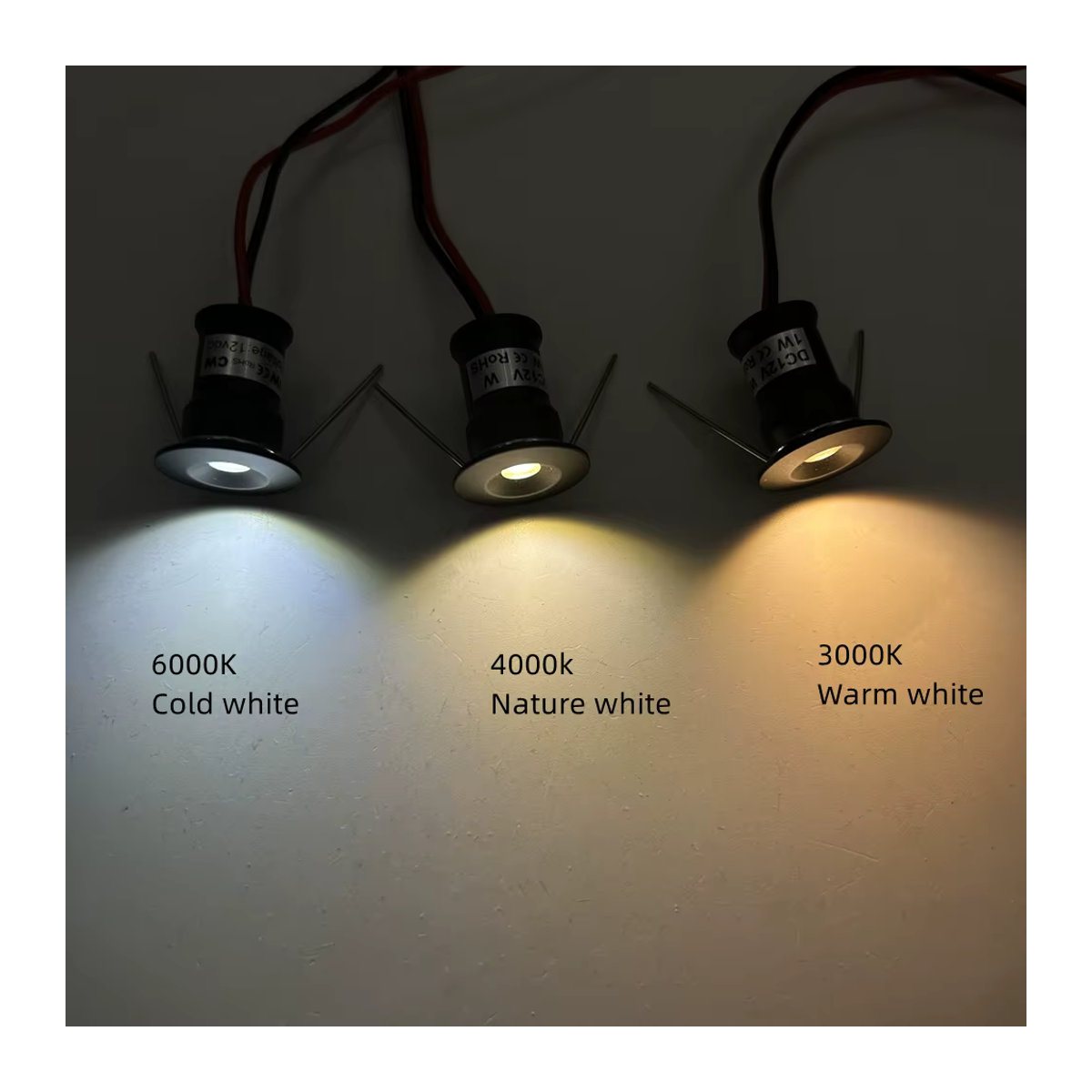YELEDWAY Mini LED Außenstrahler IP65 dimmbar 12V aus Aluminium in Schwarz, Weiß oder Silber - Bild 4