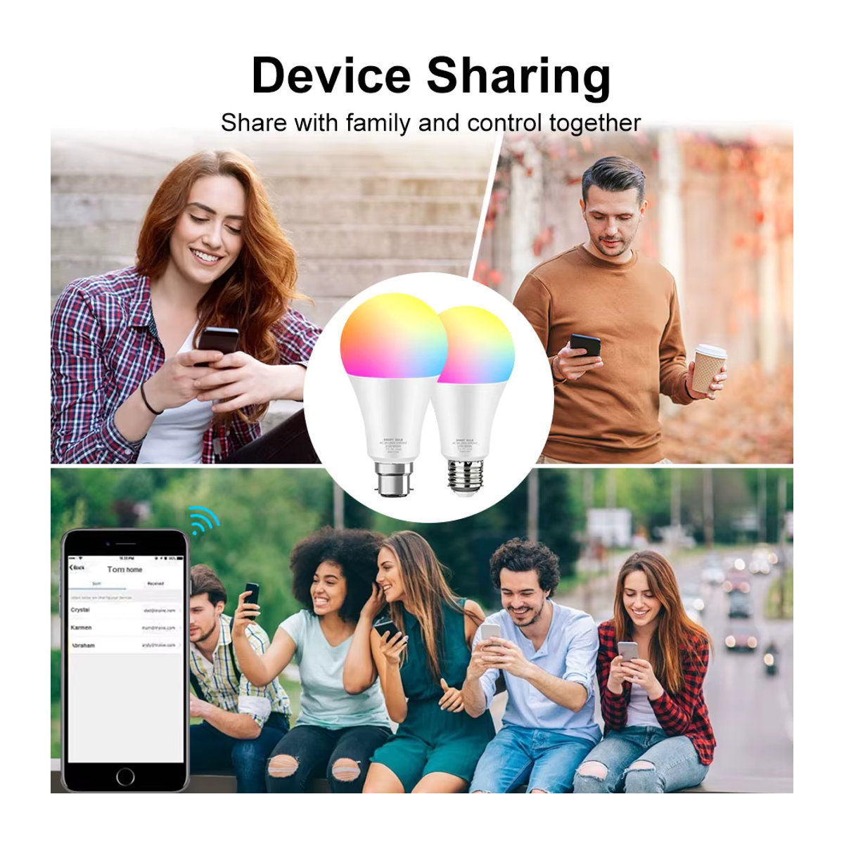 YEMEKE Zigbee Smart LED-Glühbirne 15W E27 RGB+WW+CW Dimmbar mit Tuya App und Sprachsteuerung kompatibel mit Alexa, Bunt - Bild 5