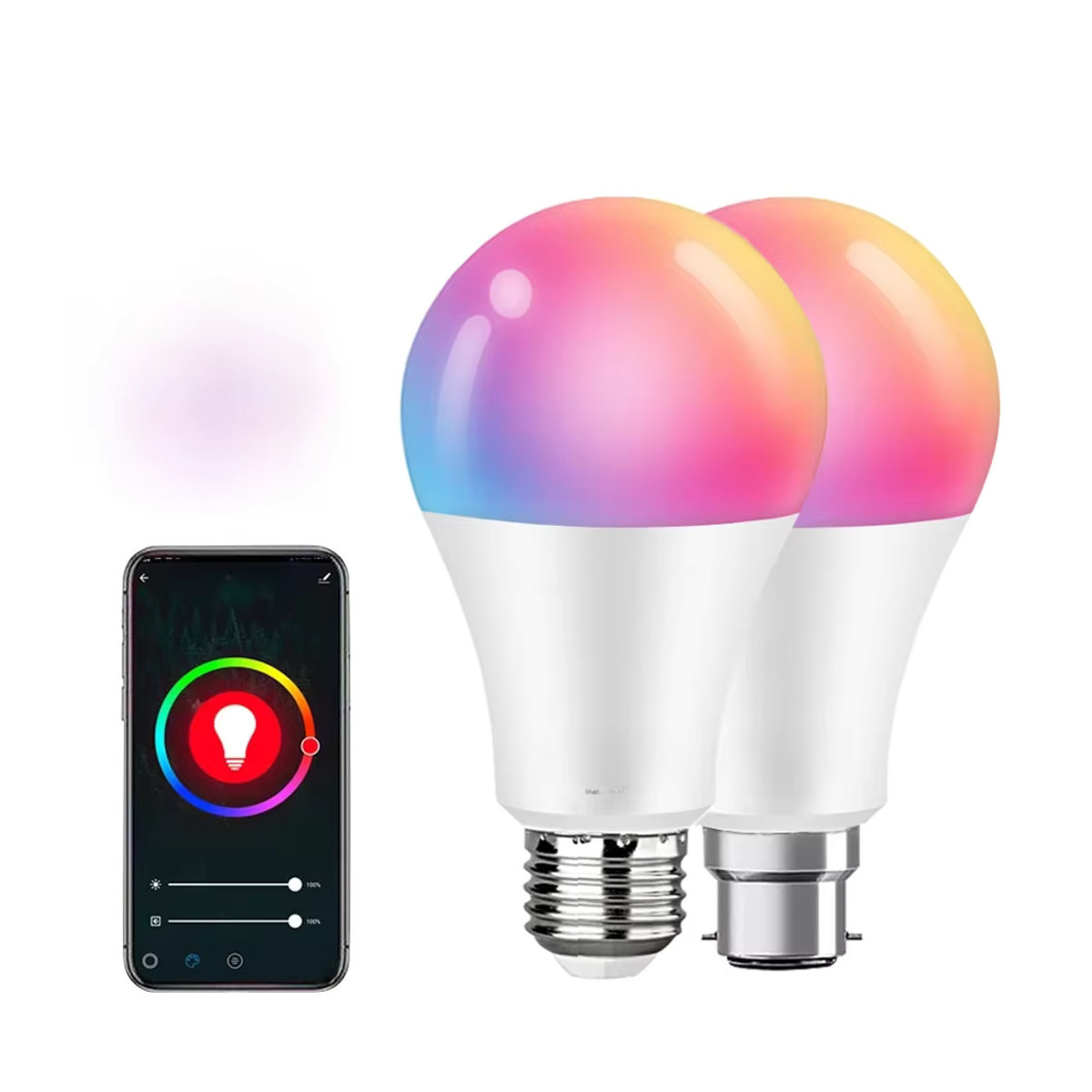 YEMEKE Zigbee Smart LED-Glühbirne 15W E27 RGB+WW+CW Dimmbar mit Tuya App und Sprachsteuerung kompatibel mit Alexa, Bunt - Bild 6