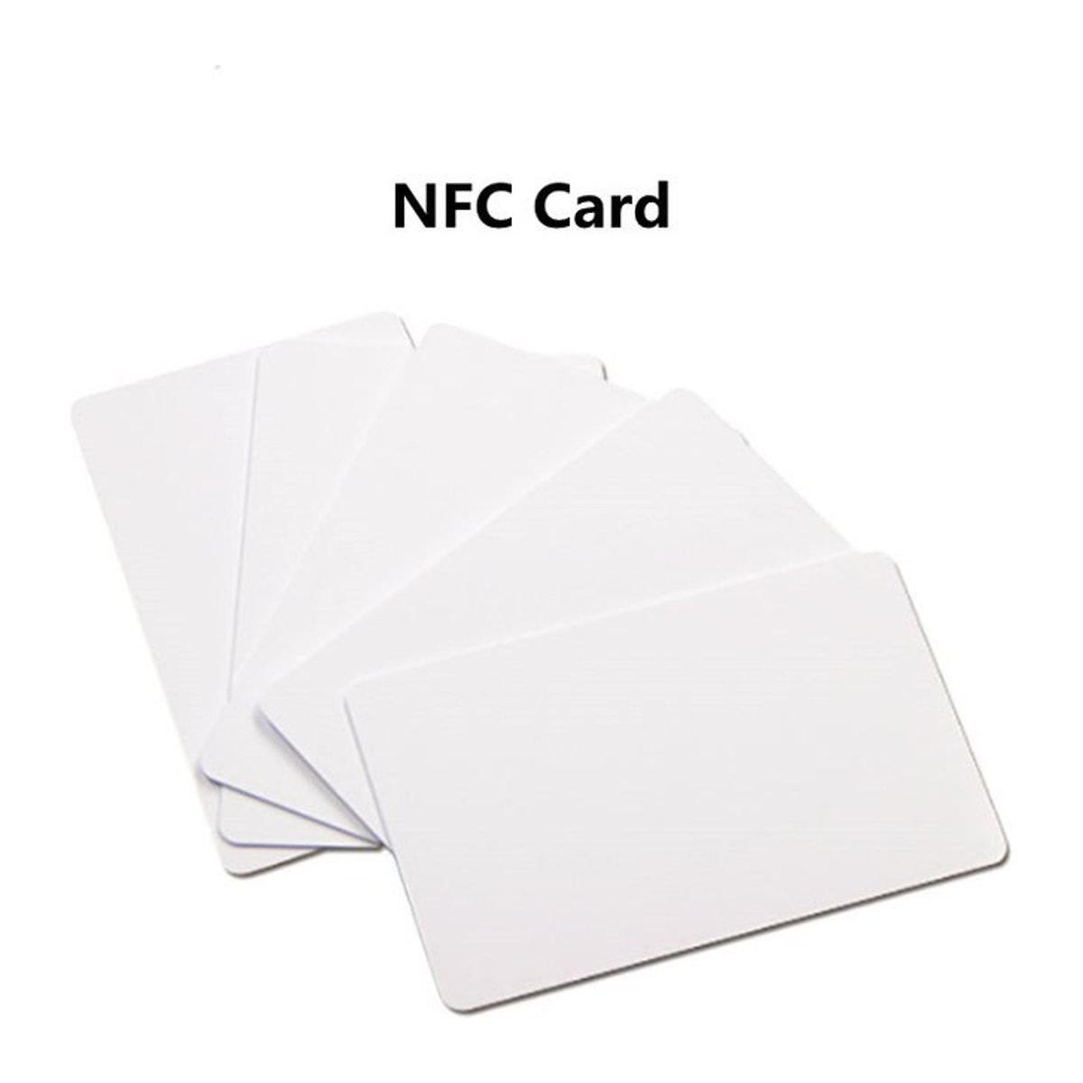 YEVERAXIN NFC Karten Set 10 Stück Weiß Minimalistisch Typ 2 Tag 13,56 MHz 14443A für alle NFC Handys - Bild 1