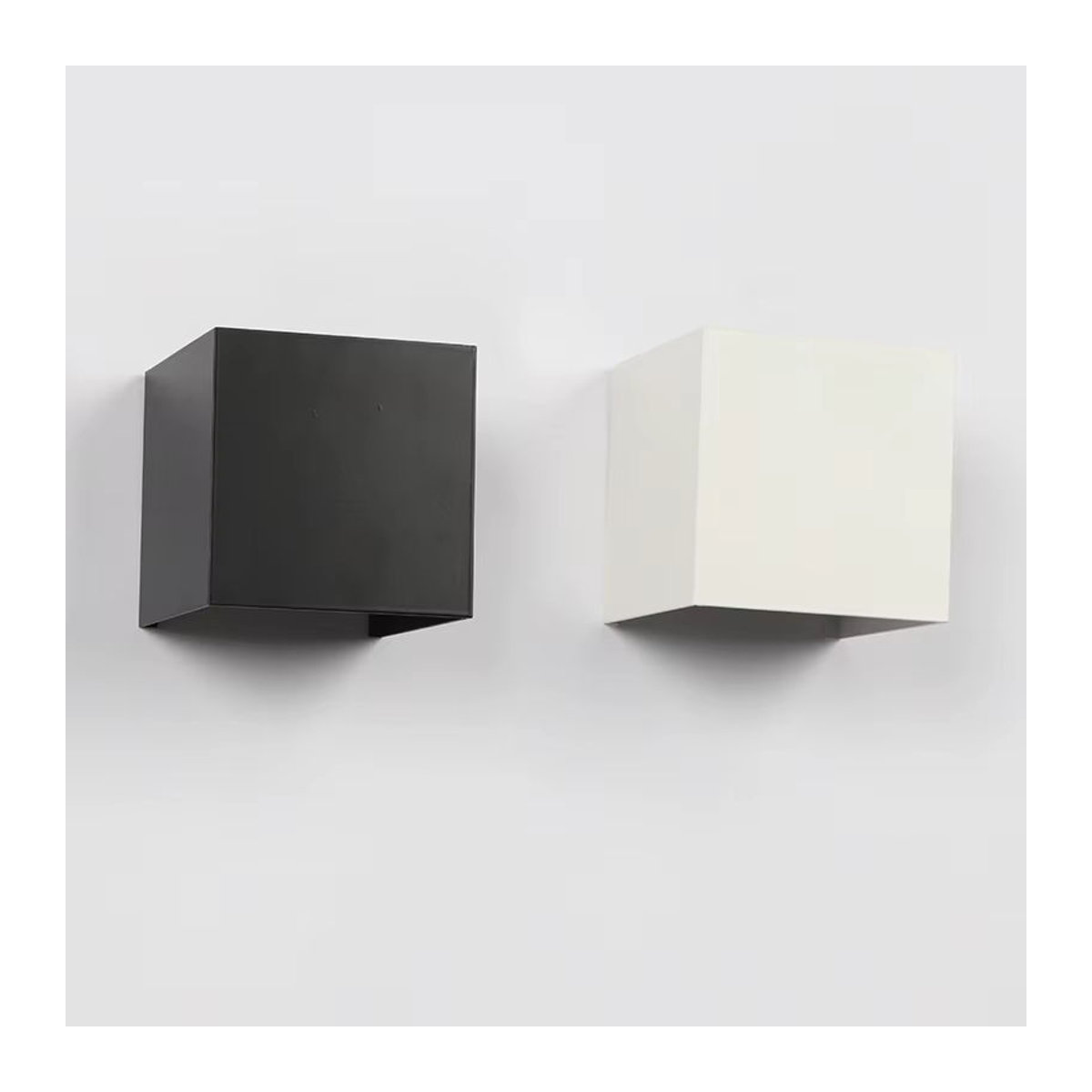 ygfeel LED Wandleuchte aus Aluminium in Schwarz, minimalistisches Design, IP65 wasserdicht für Innen und Außen - Bild 2