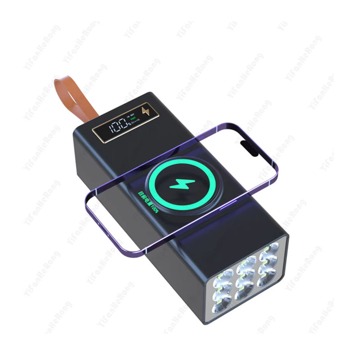 YiFanHeRong C21 18650 Batterie Power Bank Ladegerät mit LCD-Display und Dual USB Schnellladefunktion in Schwarz oder Weiß - Bild 3