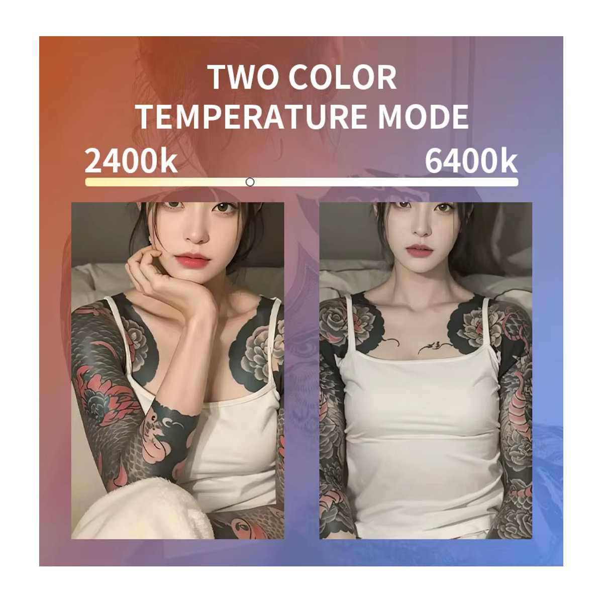 YILONG Professionelles Tattoo-Fülllicht-Set zur Reduzierung von Lichtreflexionen und Optimierung von Tattoo-Aufnahmen - Bild 5