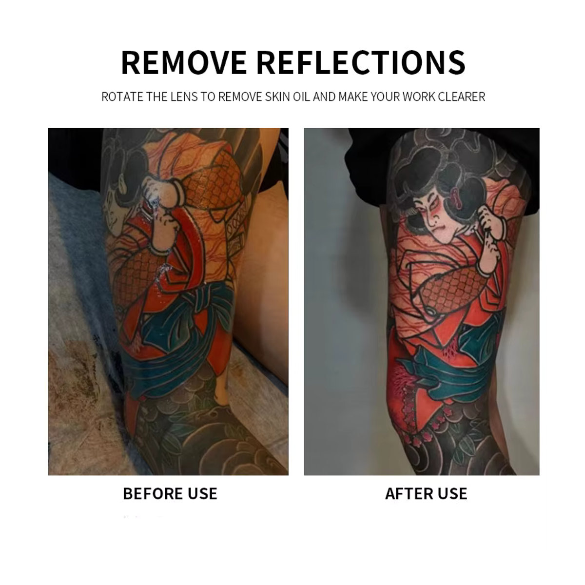 YILONG Professionelles Tattoo-Fülllicht-Set zur Reduzierung von Lichtreflexionen und Optimierung von Tattoo-Aufnahmen - Bild 6