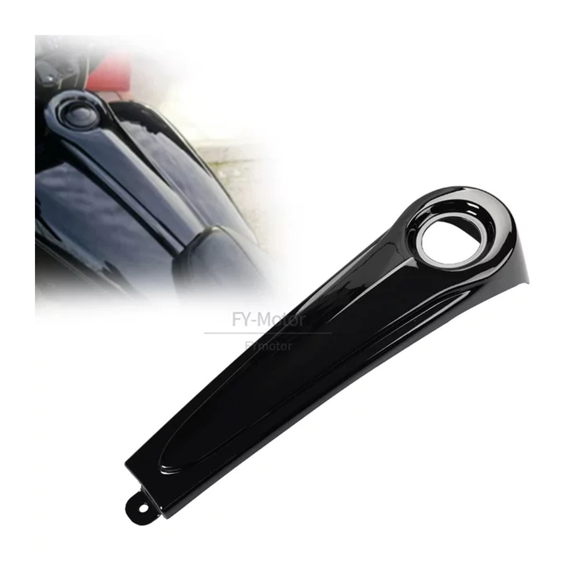 YINGZHAOTENG Motorrad Kraftstofftank Dash Panel Gas Abdeckung Kappe in Schwarz für Harley Touring Electra Road Street Glide FLHT FLHTC FLHTCU FLTR 1986-2007 - Bild 1