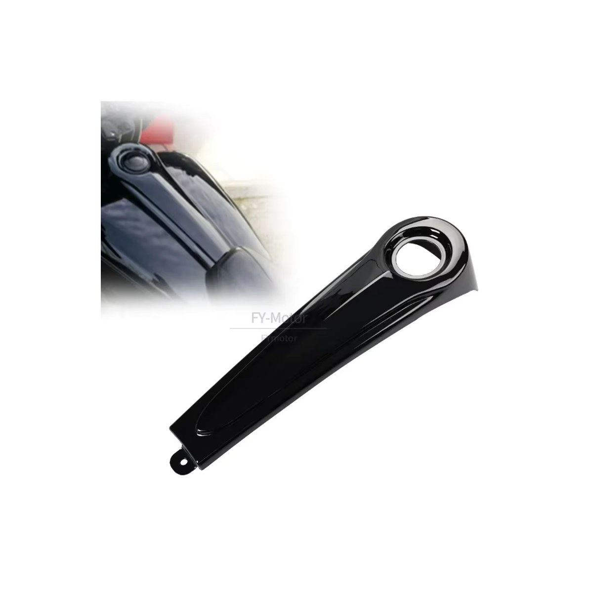 YINGZHAOTENG Motorrad Kraftstofftank Dash Panel Gas Abdeckung Kappe in Schwarz für Harley Touring Electra Road Street Glide FLHT FLHTC FLHTCU FLTR 1986-2007 - Bild 4
