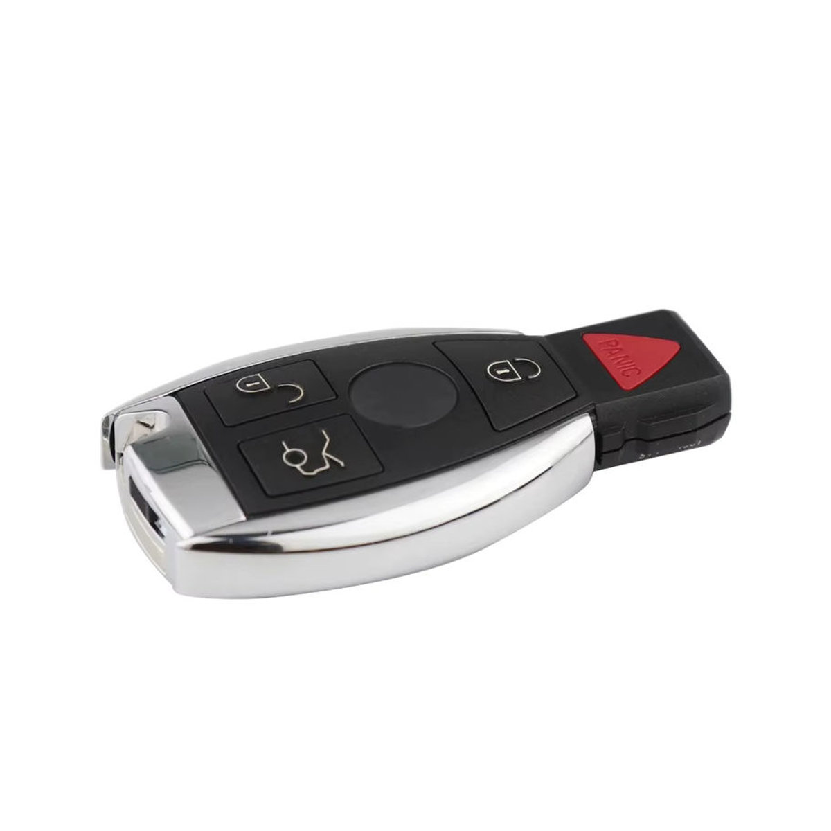 YIQIXIN Remote-Autoschlüssel Schale für Mercedes Benz A B C E S G R GL CLS GLC CLA W203 W204 W205 W210 W211 W212 W221 W222 2/3/4 Tasten ungeschnitten, Schwarz - Bild 3