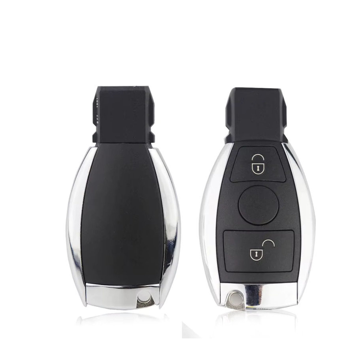 YIQIXIN Remote-Autoschlüssel Schale für Mercedes Benz A B C E S G R GL CLS GLC CLA W203 W204 W205 W210 W211 W212 W221 W222 2/3/4 Tasten ungeschnitten, Schwarz - Bild 4