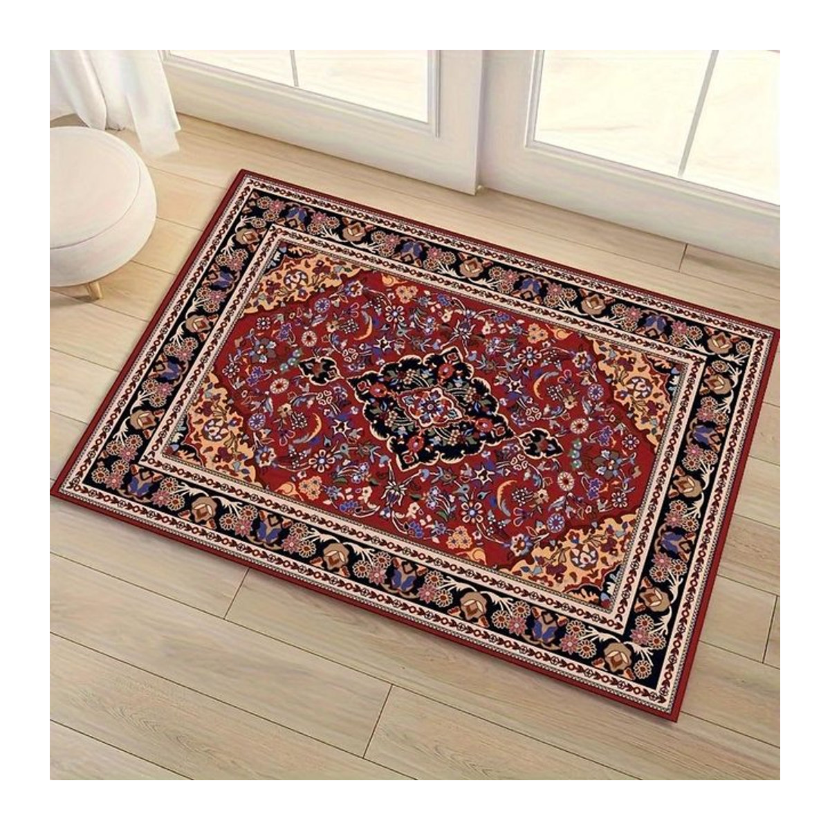YISONG Bohemian Persische Fußmatte Schmutzabweisend und Saugfähig für Innen und Außen, B/B/H: 60 x 40 cm - Bild 1