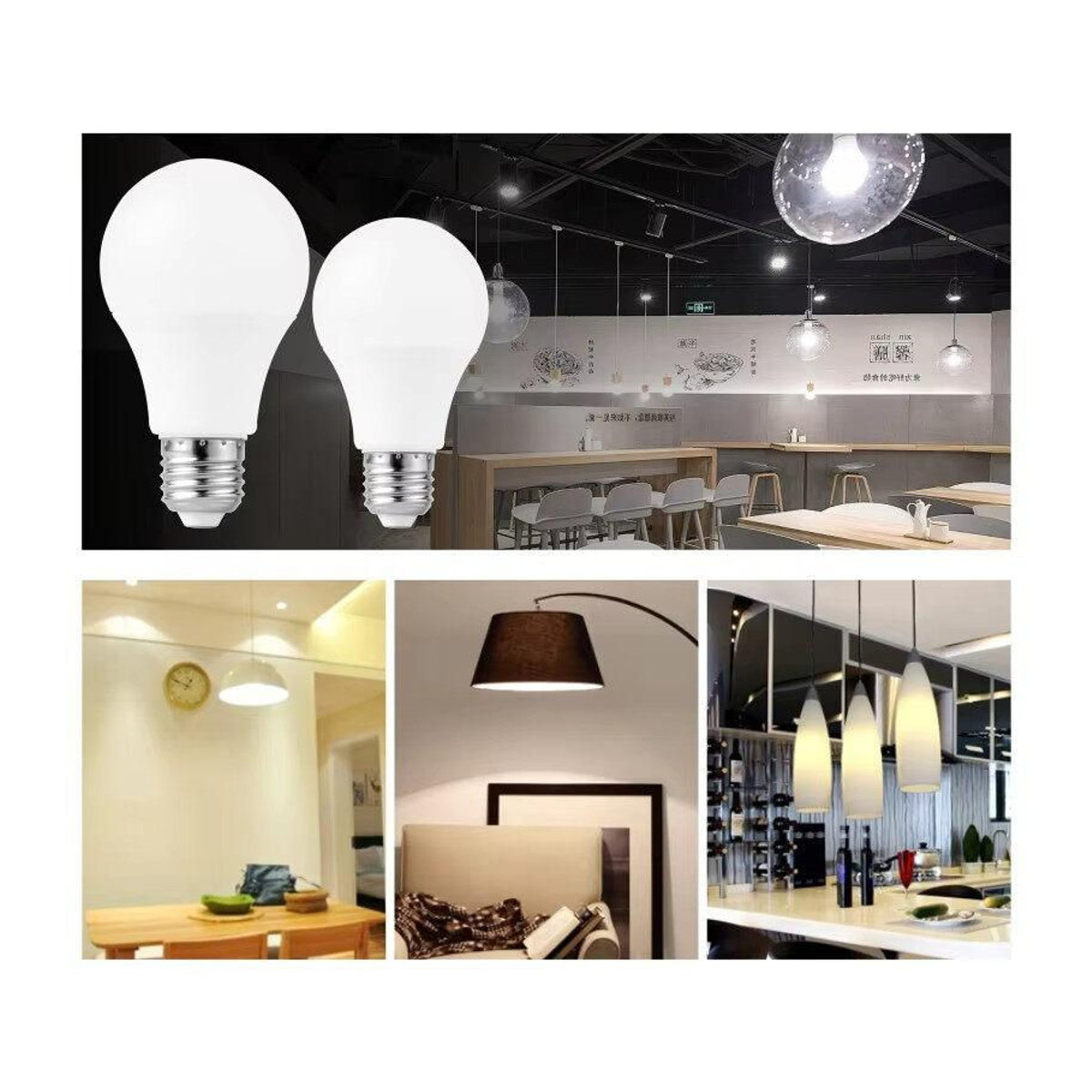 YJMP Super Lighting E27 LED Niederspannungs-Glühbirne 3.7V DC 5W Kugelförmige Energiesparlampe für Heimbeleuchtung und Dekoration - Bild 2