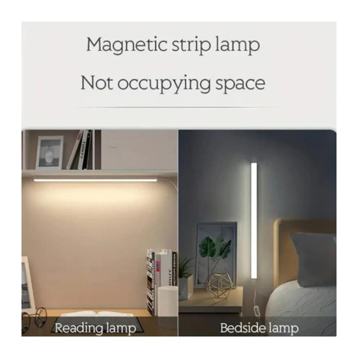 YJMP Super Lighting LED Nachtlicht mit Magnetstreifen, dimmbar und 3 Farben wechselbar, Weiß, Länge: 20 cm - Bild 4